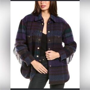 House of Harlow 1960 Oversized Western Fringed Jacket
